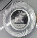 10" SILVER PLASTIC PLATE W/SWIRL DESIGN 5CT