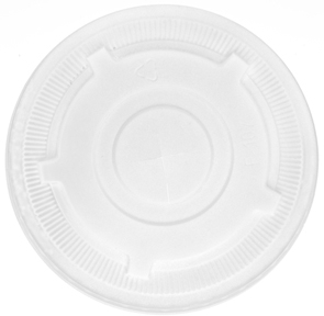 32 oz Eco-Friendly Compostable Cold Cup White Lids  - Eco