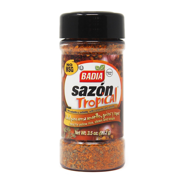 3.5oz Sazon Tropical W/Coriander & Annatto (80129) Badia