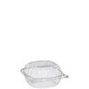 6" Clear 1pt Plastic Hinged Lid Dart 25ct