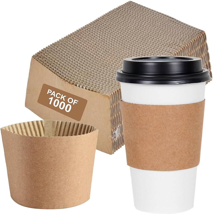 12-16 OZ PAPER SLEEVES HOT CUP KRAFT JM13116