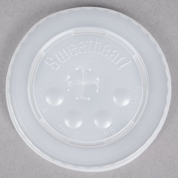 10-12 OZ PLASTIC LID PL12BLN WHITE 1000CT PLASTIFAR