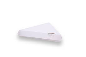 9" White Pizza Slice Hinged Box 200CT