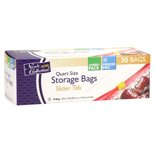 Quart Slide-Tab Storage Bag (30ct)