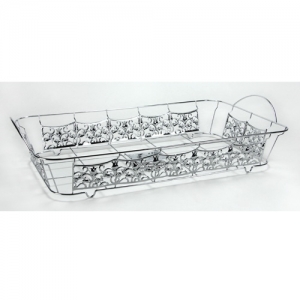 Decorative Pan Holder Full Silver Each