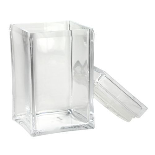 Acrylic square Jar w/Lid (Each)