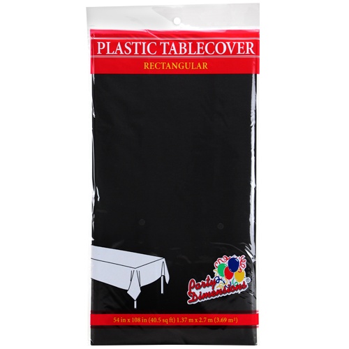 54x108" Black Table Liner -  (1 ct)