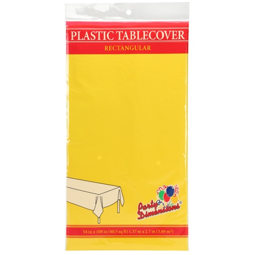 54x108" Sunshine Yellow Table Liner -  (1 ct)