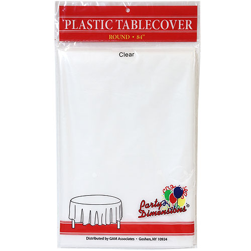 84" Clear Table Liner - Round (1 ct)