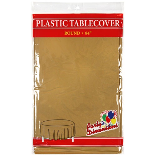 84" Gold Table Liner - Round (1 ct)