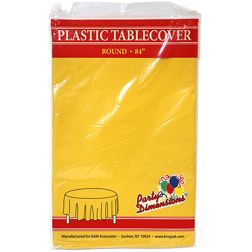 84" Sunshine Yellow Table Liner - Round (1 ct)