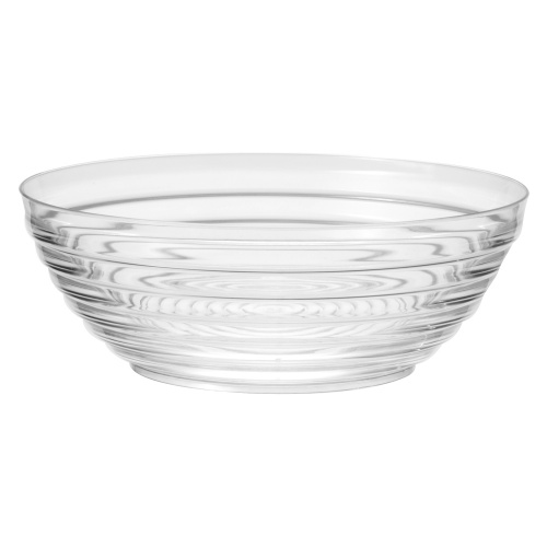 2.5qt Clear Bowl - Ringed (1 ct)