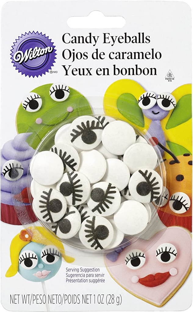 CANDY EYEBALLS W LASHES 710-2223