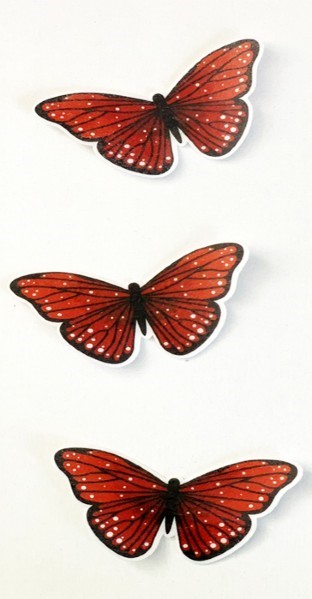 Sugar Sheets Pre-cut Butterfly 3 each