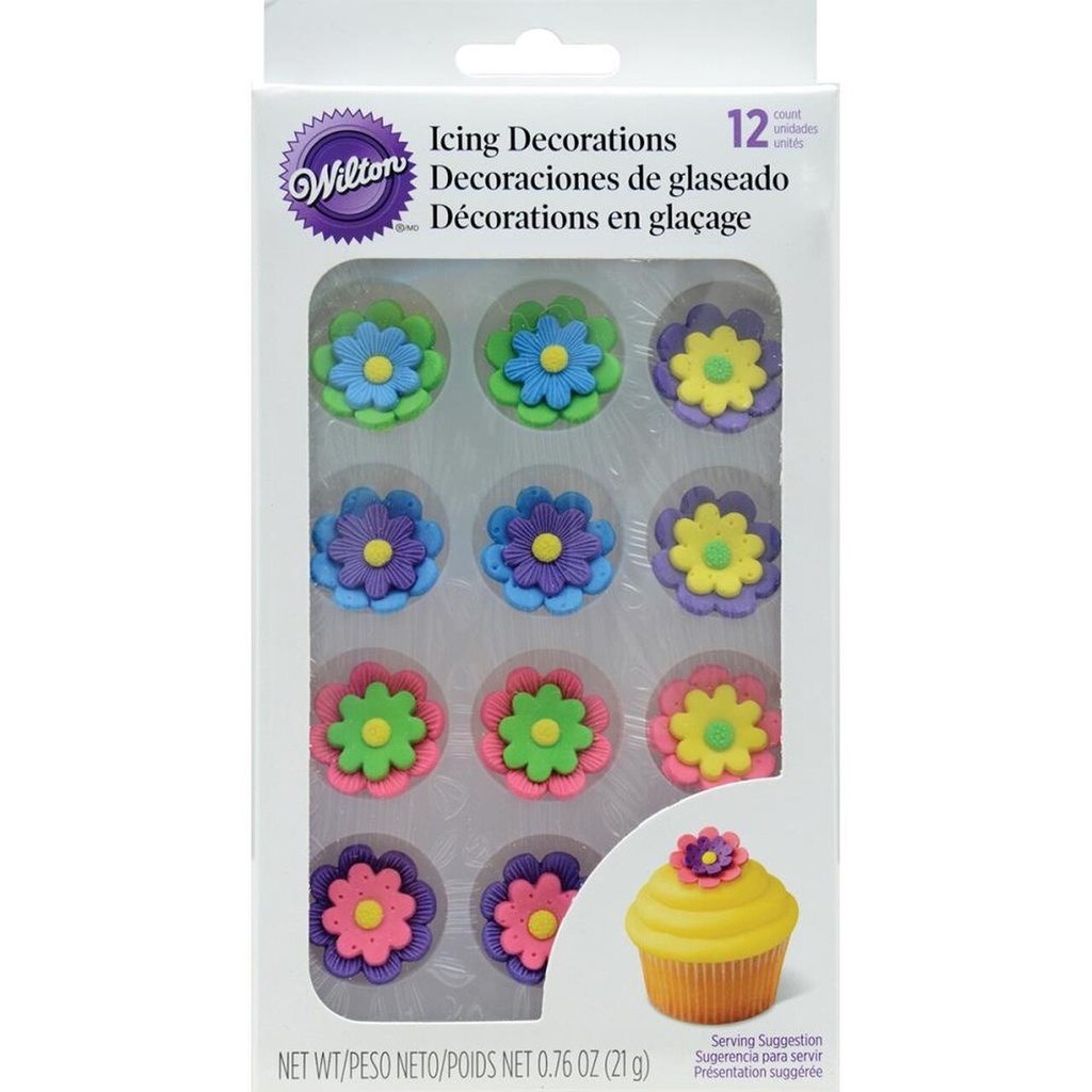 MULTI COLOR ROYAL ICING FLOWER 710-1494