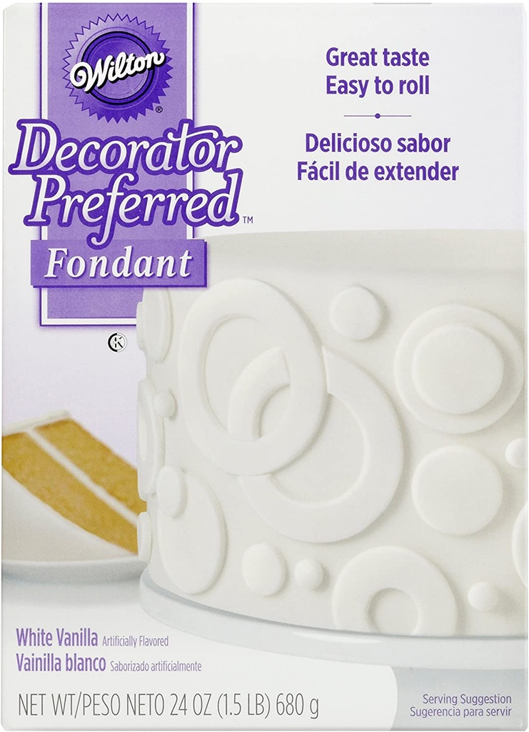 DP WHITE FONDANT 24OZ 710-2301