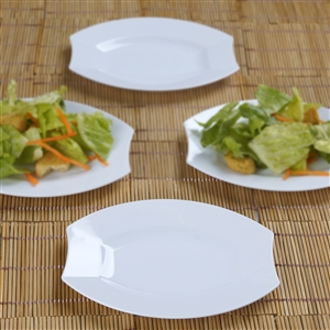 6" White Plastic Plate-