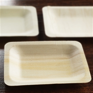 4.75" x 3.75" Natural Tone Birchwood Plate-