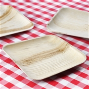 9.6" Natural Tone Palm Leaf Plate-