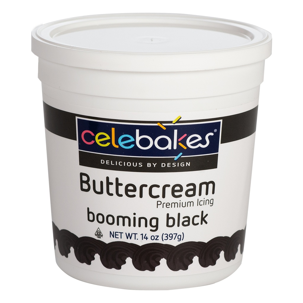 BS-BUTTERCREAM ICING BLACK 4OZ