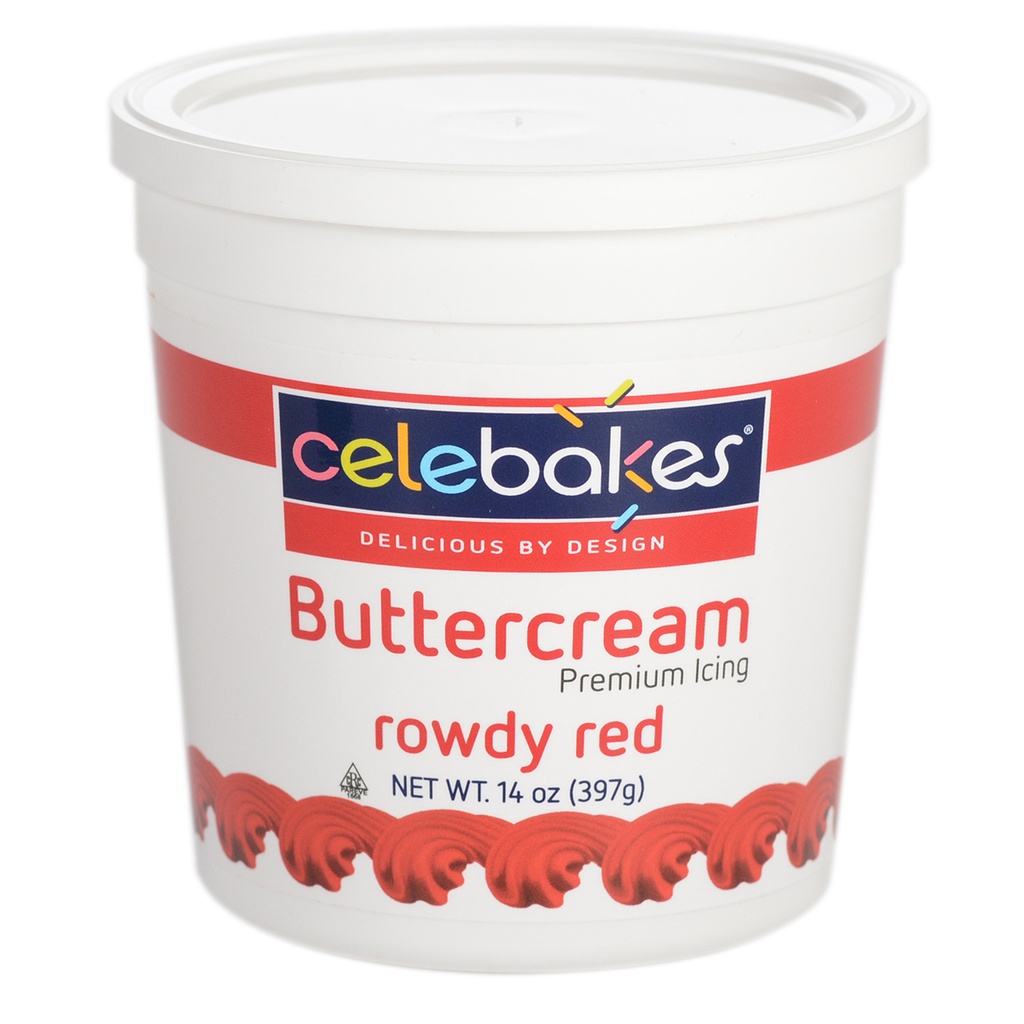 BS-BUTTERCREAM ICING RED 4OZ