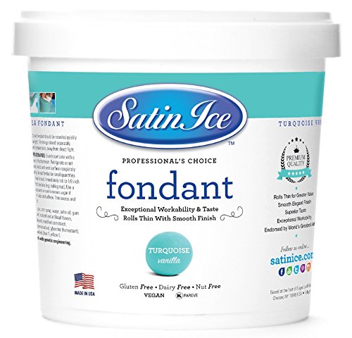 SATIN ICE TURQUOISE FONDANT 5LBS