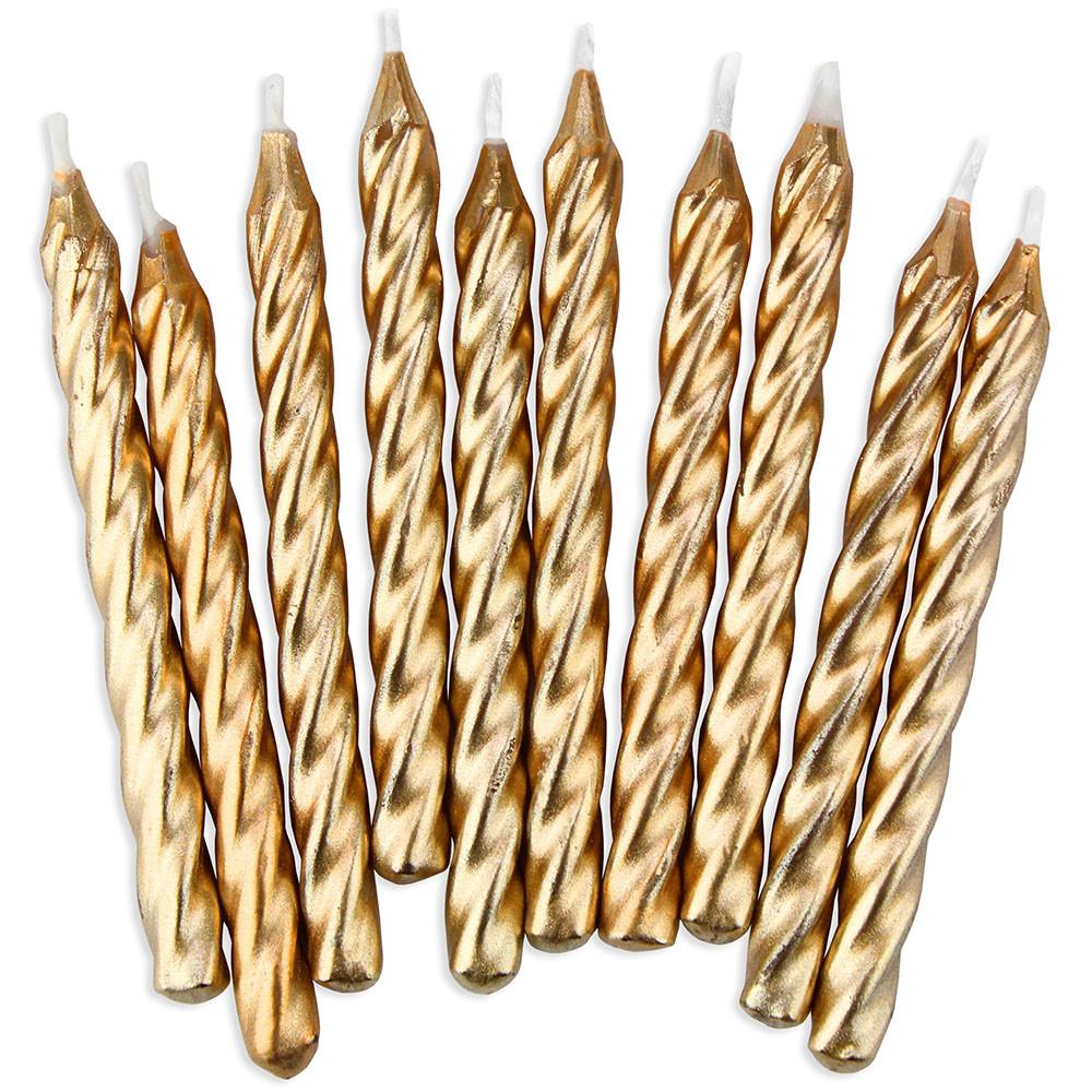 18pc Gold Candles