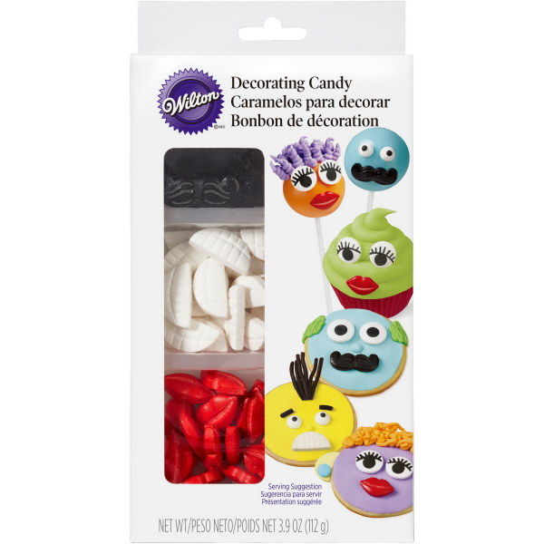 DEC CANDY MUSTACHE LIPS TEETH 710-1196