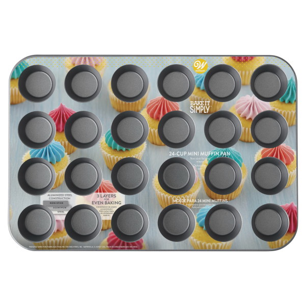 Muffin Pan 24 minis 2 1/8 OD 1 1/2 ID 3/4 deep