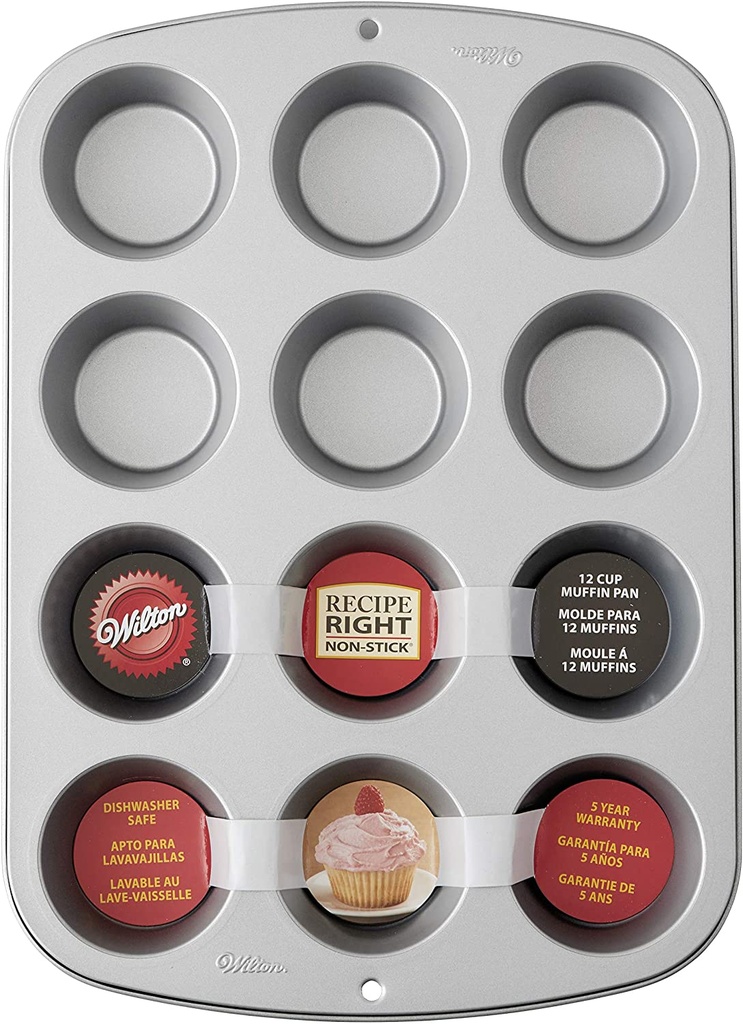 Muffin Pan 12 Standard 2 7/8 OD 2 1/8 ID 1 3/8 deep