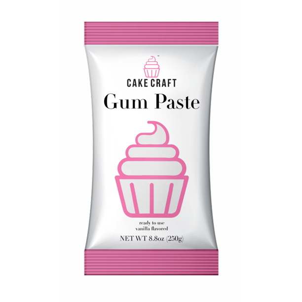 Cake Craft Gum Paste White 8.8oz Vanilla Flavored
