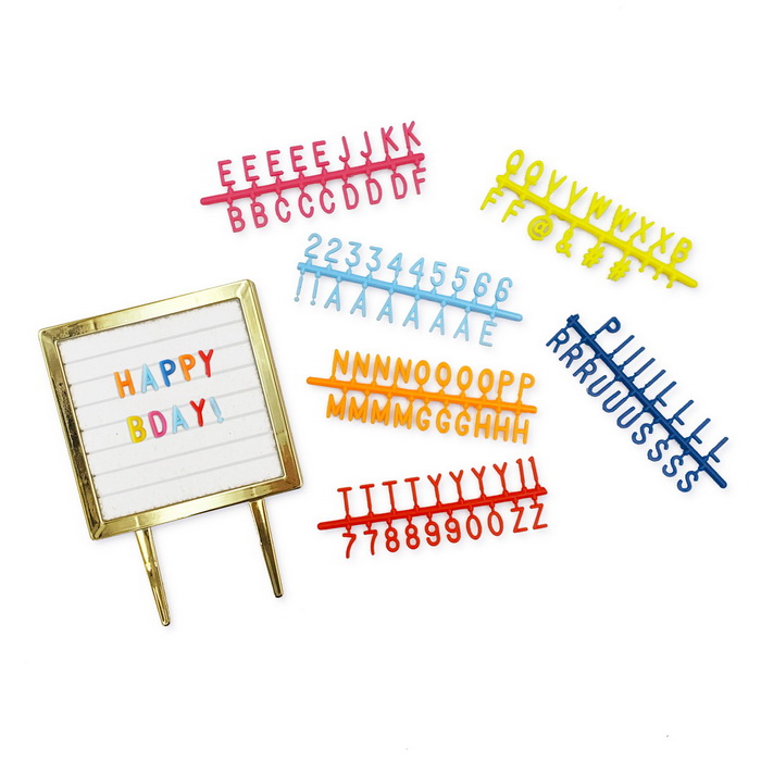 'Spell It Out' Customizable Letter Board Cake Topper 116PC