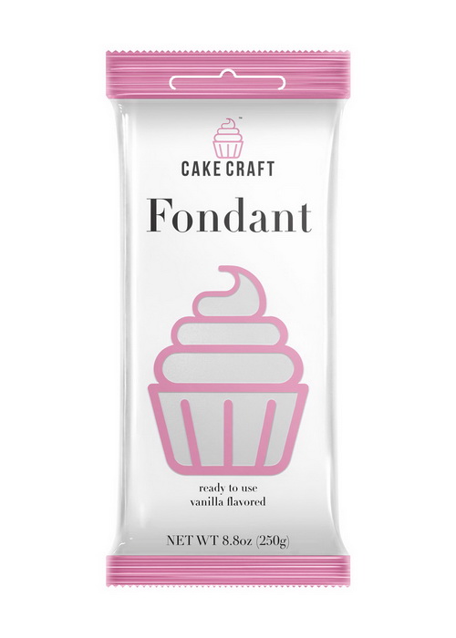Cake Craft White Fondant 8.8oz Vanilla Flavored