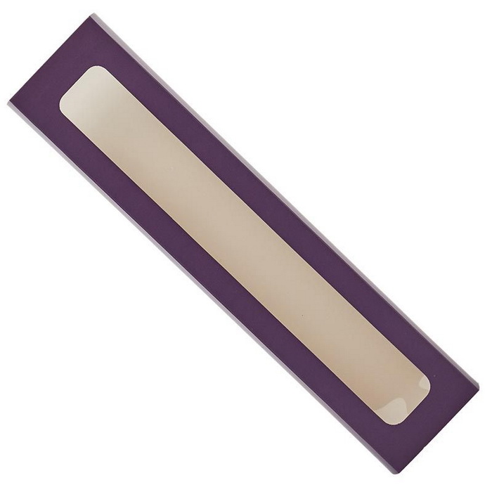 12 X 2-1/2 X 2 EGGPLANT LNG WNDW MACARON BX