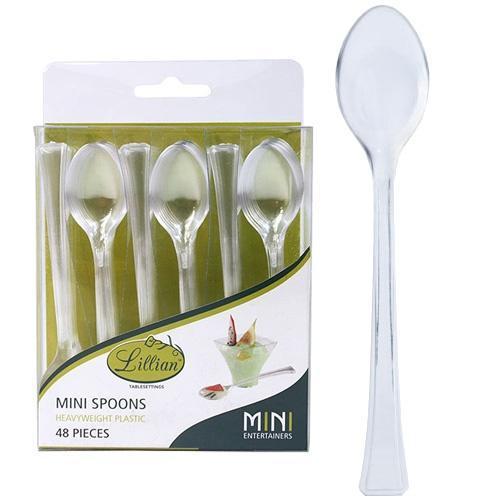 SPOON MINI CLEAR 48CT