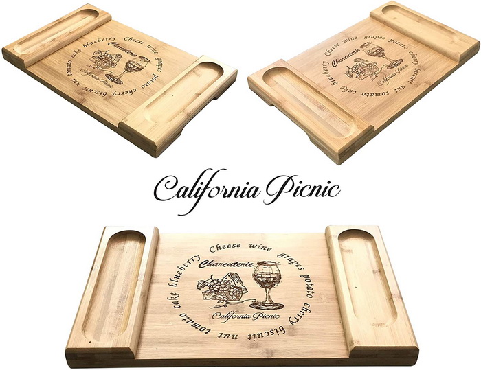 Cheese Cutting Board & Serving Tray with handle