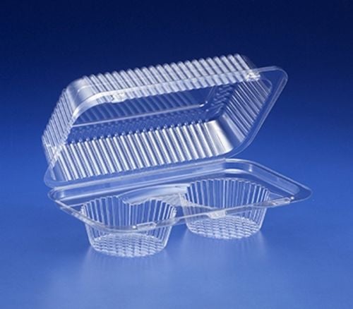CLEAR MUFFIN TRAY 2CT