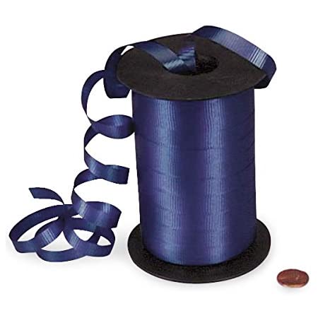 3/8" ROYAL BLUE CRIMPED CURLING RIBBON 250YDS