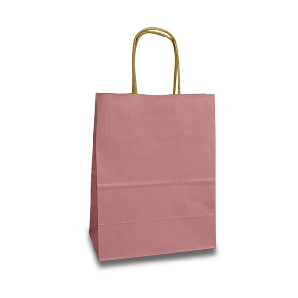 CHERRY BLOSSOM SHADOW STRIPE HANDLE BAG 10"x5"x13" 25CT