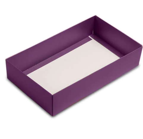 9 X 5-1/4 X 2 EGGPLANT MACARON BOX BASE
