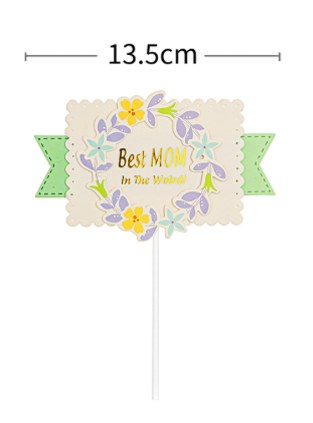 Best Mom In The World Cake Topper