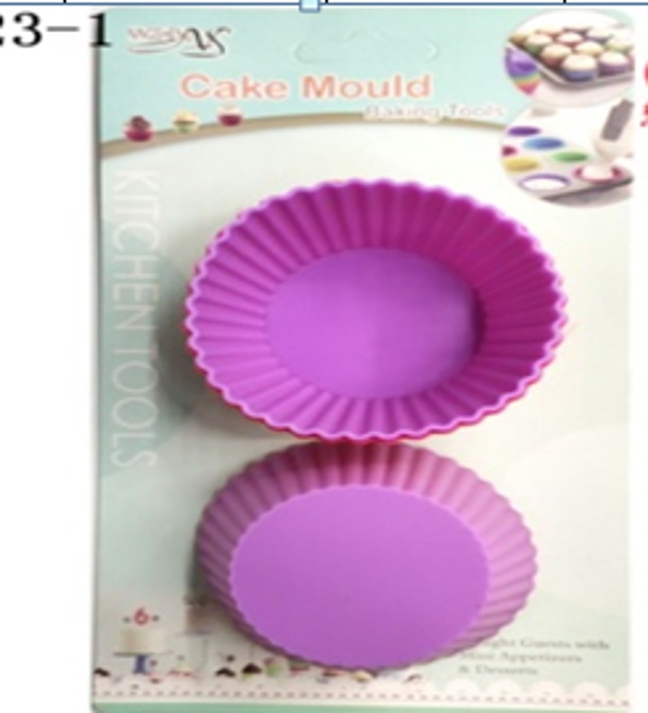 6 WELL ROUND SILICONE BAKING MOLD