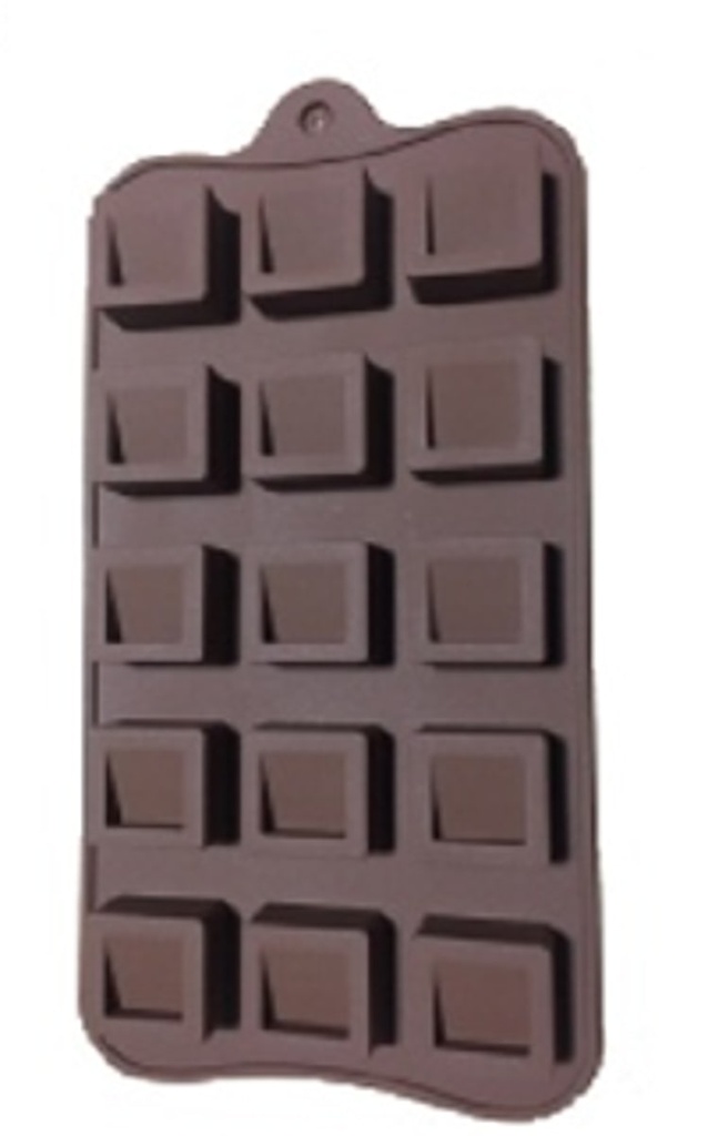 15 WELL SQUARE SHAPED SILICONE CHOCOLATE MOLD