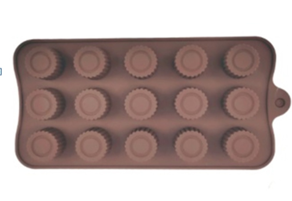 15 WELL CIRCLE SILICONE CHOCOLATE MOLD