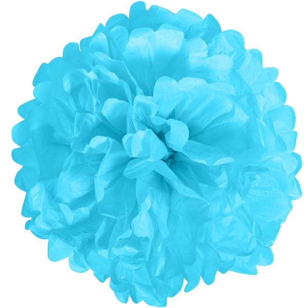 2CT LT BLUE POM POM 12"