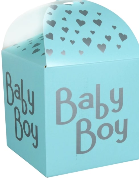 BABY BOY FAVOR BOXES 5PC