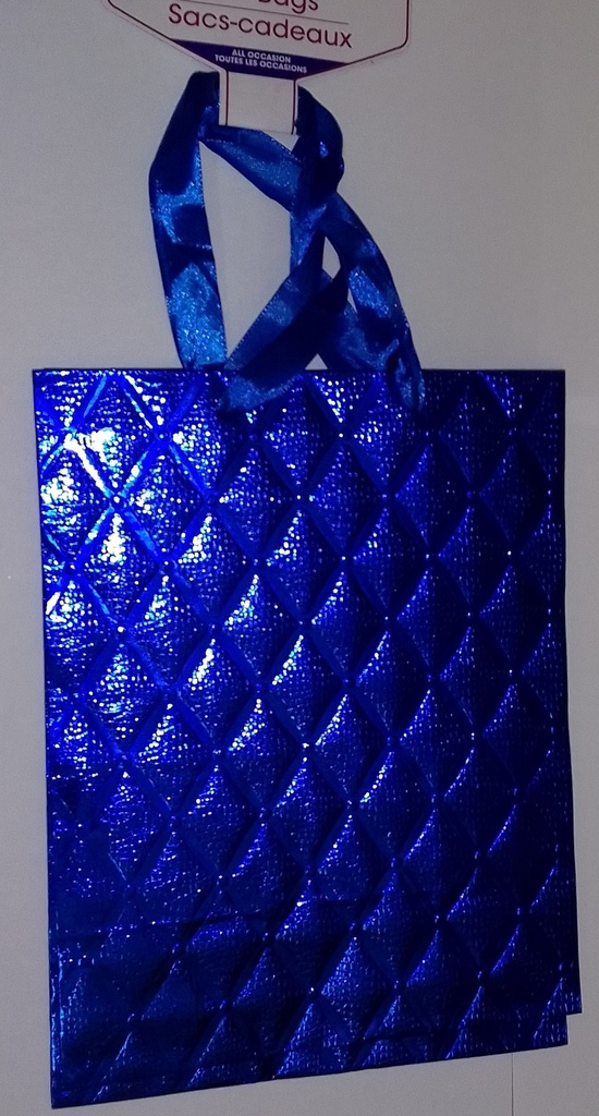 SMALL BLUE VOILA GIFT BAGS 3CT
