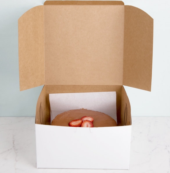 9" x 9" x 5" White Cake Box N/Window (CW-02)