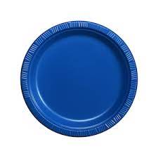 7" Blue Plate -  (50 ct)