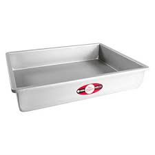 Sheet cake pan solid bottom 12"x16"x3" POB-12163